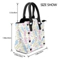 thumbnail image 2 of Lsque Cartoon Bunny Pattern Leather Rivet Shoulder Bag – Elegant Genuine Leather & Microfiber PU Crossbody with Detachable Adjustable Strap, 2 of 5