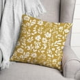thumbnail image 3 of Creative Products Stamped Floral Yellow 18 x 18 Indoor / Outdoor Pillow, 3 of 3