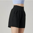 thumbnail image 6 of CLOISE Bermuda Shorts Women Black S Summer Fashion Casual Loose Shorts Solid Elastic High Waisted Flowy Comfy Shapewear Shorts, 6 of 6