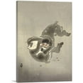 thumbnail image 1 of ARTCANVAS Two Fighting Monkeys Canvas Art Print by Ohara Koson - Size: 18" x 12" (0.75" Deep), 1 of 9