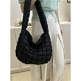 thumbnail image 2 of Kukuzhu Puffer Tote Bag Women Quilted Large Shoulder Bags Puffy Bubble Hobo Pleated Purse Nylon Padding Cloud Crossbody Bag 2023, 2 of 6