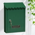 thumbnail image 1 of Boîte aux Lettres Antirouille 22x6,5x30 cm Boîte aux Lettres Murale Étui Sécurisé Extérieur Mur Vert, 1 of 8