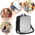 thumbnail image 5 of Lsque Silver Mosaic Lunch Bag Lunch Box for Women Men Reusable Insulated Lunch Tote Bag,Leakproof Thermal Cooler Sack Food Handbags Case High Capacity, 5 of 9