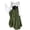 Green, variant on Renaissance Tiered Maxi Skirt, Off Shoulder Ruffle Renaissance Skirt Outfit, Corset High Waist Tiered Irregular Medieval Flowy Maxi Skirt for Halloween Pirate Cosplay Party, Green L