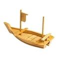 thumbnail image 4 of CarpNettore Wooden Sushi Boat Multifunctional Serving Board for Restaurant Home Ceremony 60x21cm, 4 of 8