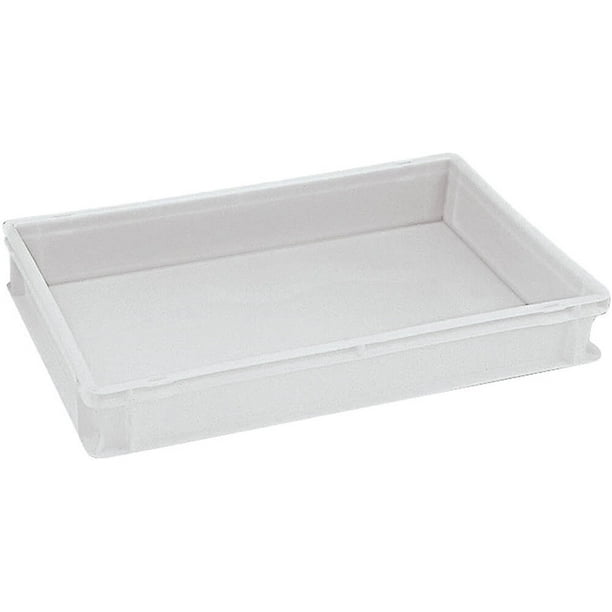 World Cuisine Polyethylene Stackable Pizza Dough Container, 5.13" Deep