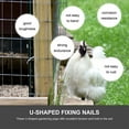 thumbnail image 4 of LOLIPPYY 140Pcs U Shaped Fasteners Galvanized Steel Fencing Staples for Fixing Fences in Camping, 4 of 8