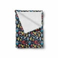 thumbnail image 2 of Fantasy Soft Flannel Fleece Throw Blanket, Colorful Jolly Theme of Creatures Creativity and Imagination Composition, Cozy Plush for Indoor and Outdoor Use, 50" x 60", Multicolor, by Ambesonne, 2 of 6