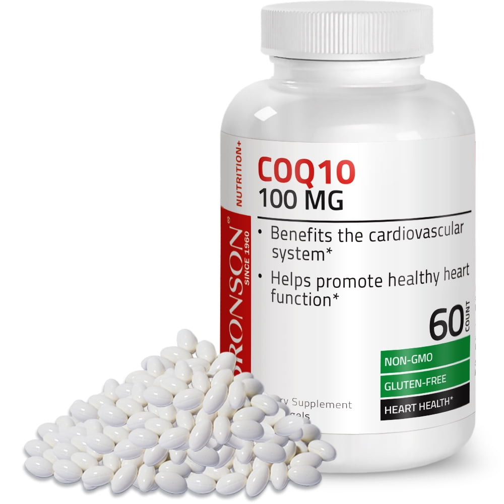 CoQ10 100mg (CoEnzyme Q-10) - Gluten Free Non GMO - Antioxidant Support -  Heart Health, Cardiovascular System Support, 150 Softgels 