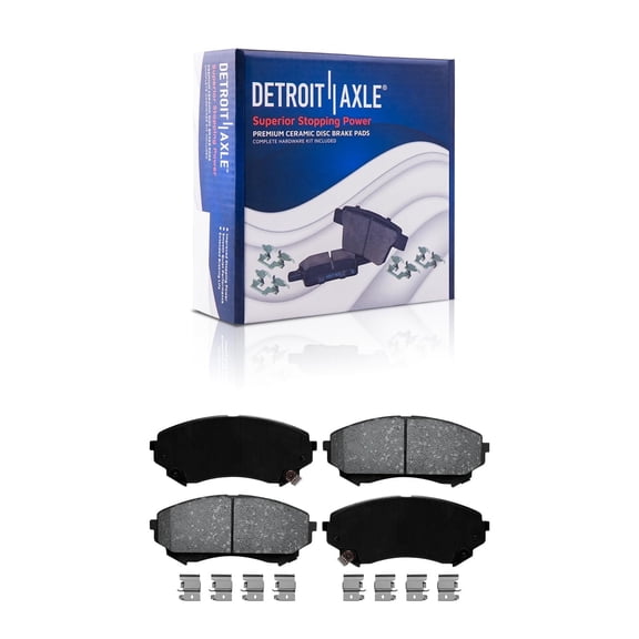 Detroit Axle - Front Brake Pads for 2008-2014 Cadillac CTS, Ceramic Brake Pads Replacement