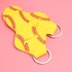 thumbnail image 3 of FELTECHELECTR 10 llaveros de neopreno con forma de bálsamo labial, llaveros creativos para colgar en bolsos (estilo béisbol amarillo), 3 of 7