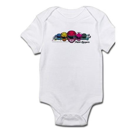 

CafePress - Power Rangers Linear Helmets - Baby Light Bodysuit
