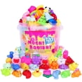 thumbnail image 1 of Squishy Toys VISCOO, paquete de 120 unidades, Mochi Squishy, para niños, con balde, 1 of 8