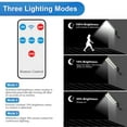 thumbnail image 6 of 3 Pack Baokaler Solar Street Lights Wall Mounted, Super Bright Solar Flood Lights with 504 Light Beads, 3 Lighting Modes and Remote Control, 6 of 8