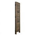 thumbnail image 2 of Milton Greens Stars Inc 4-Panel Farmhouse Wood Room Divider in Brown, 2 of 5
