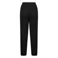 thumbnail image 4 of BXINGOHAI Women's Casual Joggers Pants V Crossover High Waisted Baggy Lounge Bottoms Pants 2024 Fall Winter Sweatpants Today Sales Black,M, 4 of 5