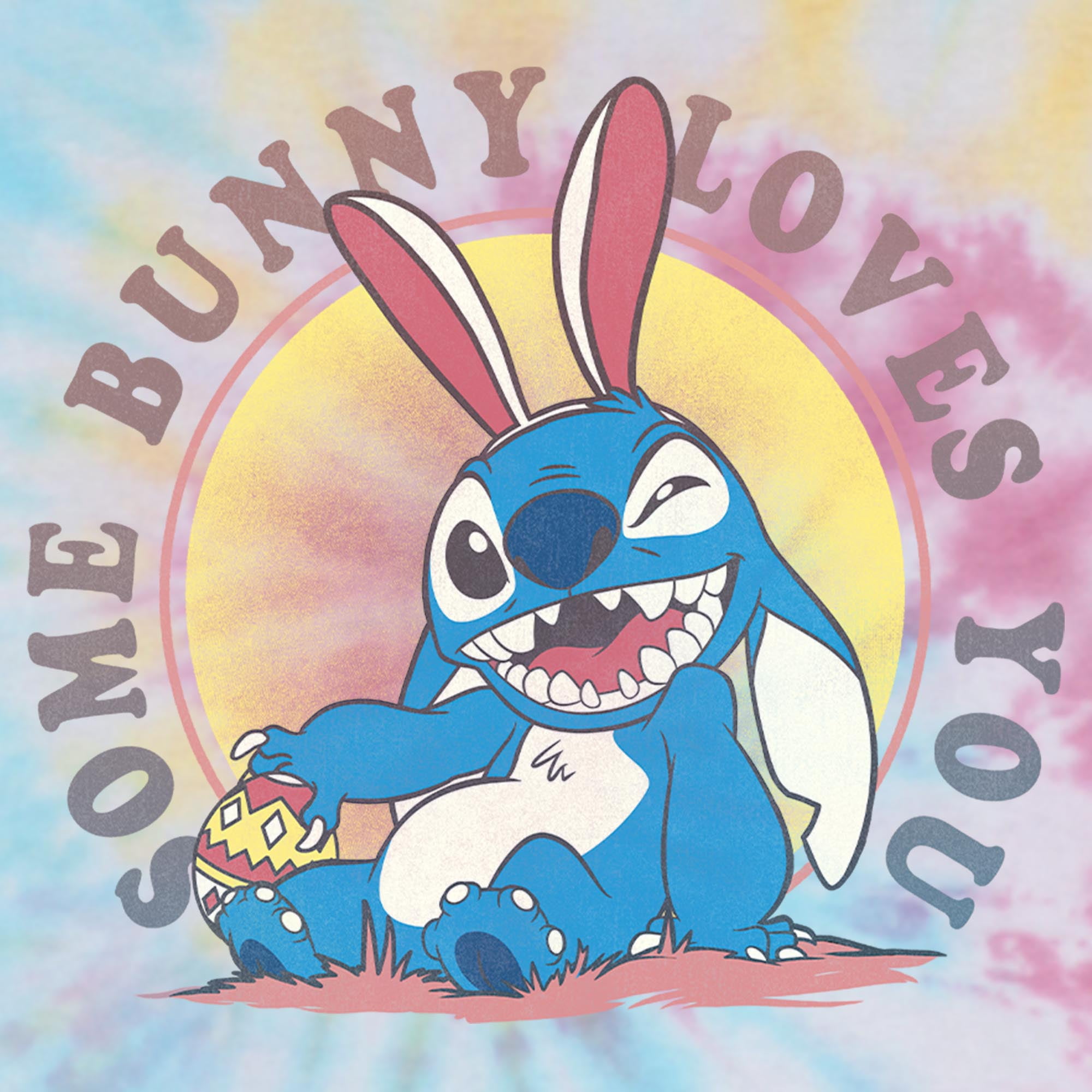 Men's Lilo & Stitch Some Bunny Loves You Graphic T-Shirt