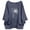 Navy, variant on Linen Tops for Women Retro Embroidered Summer Boho Peasant Blouses 3/4 Sleeve Round Neck Casual Loose Fit Clothes Cute Tops For Women