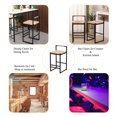 thumbnail image 6 of GDF Studio Set of 2 Water Hyacinth Woven Bar Stools with Back Support, Counter Height Kitchen Dining Chairs, 6 of 10