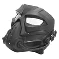 thumbnail image 5 of Protección facial completa negra, lente transparente ergonómica para juegos CS, actividades al aire libre de Halloween, 5 of 5