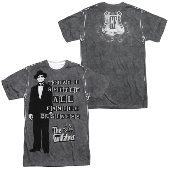 Godfather Family Business Unisex Adult Sublimated Costume T Shirt (Front/Back), 2X-Large Multicolor