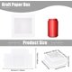 thumbnail image 2 of Paquetes de 16 cajas de regalo cuadradas transparentes de PVC con ventana de 5,5 x 5,5 x 2 pulgadas, cajas de regalo de papel kraft blanco, 2 of 9