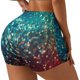 thumbnail image 1 of Fotbe Colorful Rainbow Glitter Shorts Sin Costuras – Shorts Deportivos de Cintura Alta para Mujer, Elásticos para Gimnasio, Yoga, Running o Ciclismo-X-Large, 1 of 8