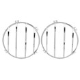 thumbnail image 2 of Protectores de faros delanteros, 1 par de faros delanteros Protectores de faros antiniebla delanteros Capó de faros Rendimiento confiable, 2 of 9