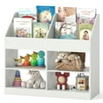 thumbnail image 1 of Gymax 3-Tier Kid's Bookshelf w/Display Rack & 4 Compartments for Kids Room Playroom, 1 of 9