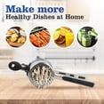 thumbnail image 7 of Large 15oz Potato Ricer, Heavy Duty Stainless Steel Potato Masher and Ricer Kitchen Tool, Press and Mash Kitchen Gadget For Perfect Mashed Potatoes Every time, 7 of 7