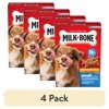 (4 pack) Milk Bone Peanut Butter Flavor Dog Biscuits, Naturally & Artificially Flavored, 24 oz Box