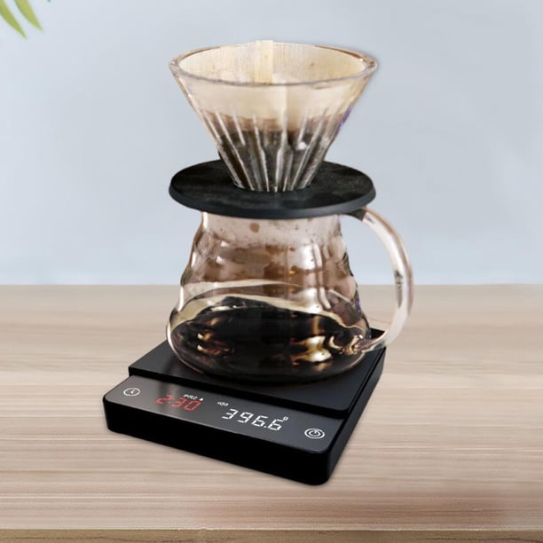 Báscula de café con temporizador, báscula de cocina portátil USB, báscula de café expreso, báscula de comida pequeña para Barista, accesorio para BLESIY escala de cafe