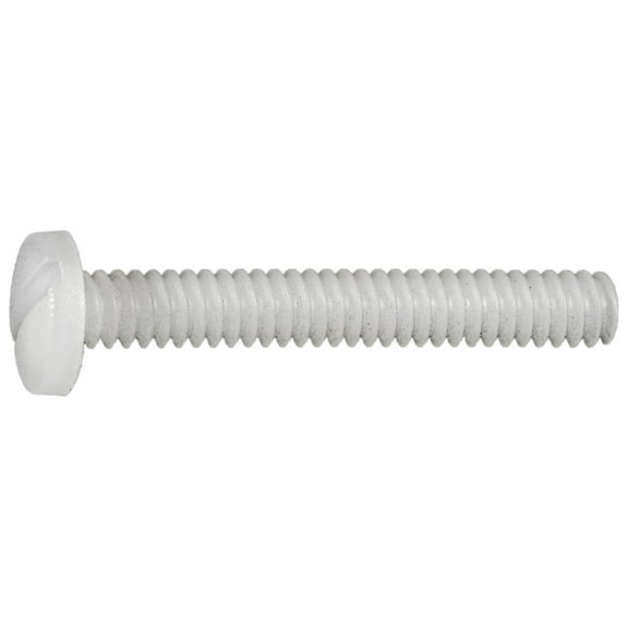 #6-32 x 1" Nylon Plastic Slotted Binding Machine Screws (20 pcs.)