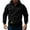 Black, variant on Zylanna Men's Hooded Sweatshirts with Multi-Pockets, Half-Zip Solid Color Casual Fleece Lined Sport Hoodies Pullover for Men Black