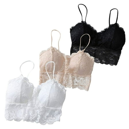 

Frehsky bras for women 3PC Women Vest Have A Chest Pad Wearing Sports Underwear bras for women no underwire G
