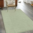 thumbnail image 4 of Sage Green 3x5 Area Rugs, Farmhouse Burlap Solid Green Color Modern Linen Texture Non-Skid Rubber Backing Large Rectangle Rugs - Living Room Bedroom Home Office, Indoor Floor Mat Carpets Washable Rug, 4 of 9