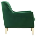 thumbnail image 3 of Winsome Channel Tufted Performance Velvet Armchair Emerald, 3 of 3