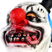 Haunted Hill Farm 5.9 ft Voice & Sound-Sensor Clown on Tricycle Halloween Animatronic, HHTRIBKCLOWN-1FLSA