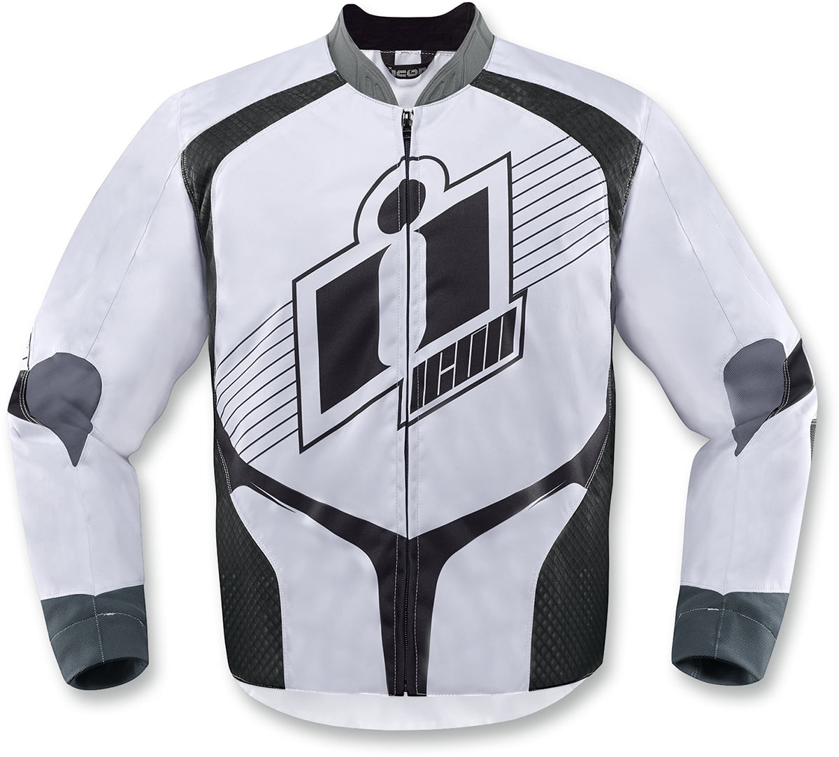 Icon Overlord SB2 Serpecant White Waterproof Motorcycle Jacket D30 SM-4XL 