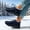 Dark Blue, variant on Womens Winter Warm Slip On Ankle Boots Plush Lined Snow Booties Elastic Side Panels Thick Sole Casual Shoes Botas de Invierno Mujer