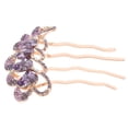 thumbnail image 1 of Miangastore Hair Jewelry For Women Purple Rhinestone 1Pcs 3.5x2.8x0.2In, 1 of 9