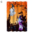 thumbnail image 3 of Shower Curtain Waterproof Quick Drying Decorative Fashionable Bathroom Bathing Curtain Halloween Decor Daily Use, 3 of 7