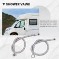 thumbnail image 4 of Shower Hose Valve Shower Faucet Hot & Cold Water Thermostatic Mixer Mixing Valve Suitable for RV and silver, 4 of 5