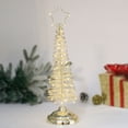 thumbnail image 2 of Clearance Skinny Christmas Tree - Mini Small Little Tabletop Prelit Christmas Tree 11.8 Inch Decorated with Ornaments 35 Multi-Colored Lights Artificial Green Tree, 2 of 7