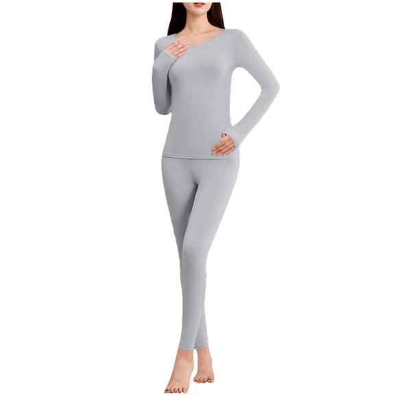 Fewfanhot Pajamas for Women Set Underwear Long Sleeve Thermal Underwear Sets Cold Weather Base Layer