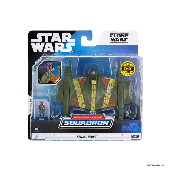 Star Wars Micro Vehicles - 5 inch Vehicle Starfighter Class - Xanadu Blood with Cad Bane