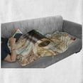 thumbnail image 6 of Compass Soft Flannel Fleece Throw Blanket, Photo of Explorer Tools Nostalgic Brass Telescope on Old Antique World Map, Cozy Plush for Indoor and Outdoor Use, 50" x 60", Multicolor, by Ambesonne, 6 of 6