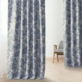 thumbnail image 5 of Half Price Drapes Fullbloom Blue Floral Room Darkening Curtains for Bedroom (1 Panel), 50W X 84L, 5 of 10