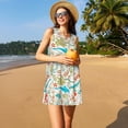 thumbnail image 3 of Disketp Sea Wild Life para Vestido sin Mangas para Mujeres, Vestidos de Verano para Mujeres, Casual y Holgado para la Playa, 3 of 7