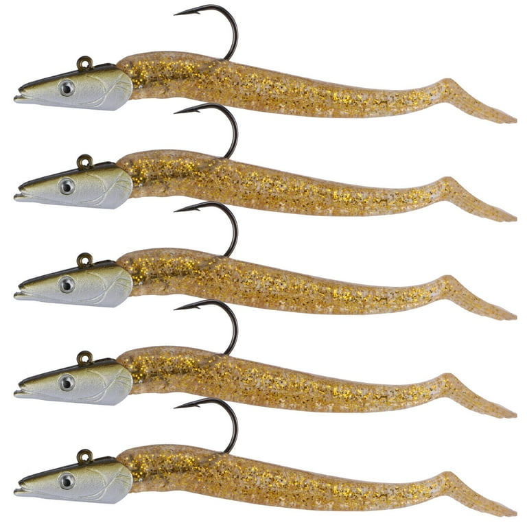 Goture Soft Fishing Lures jig Heads, Saltwater Freshwater Minnow Fishing  Bait Big Tail with jig Head for Fishing Fresh, Soft Shrimp Lures Fishing  Lures Saltwater Swim baits 5 Pack 15 Pack 